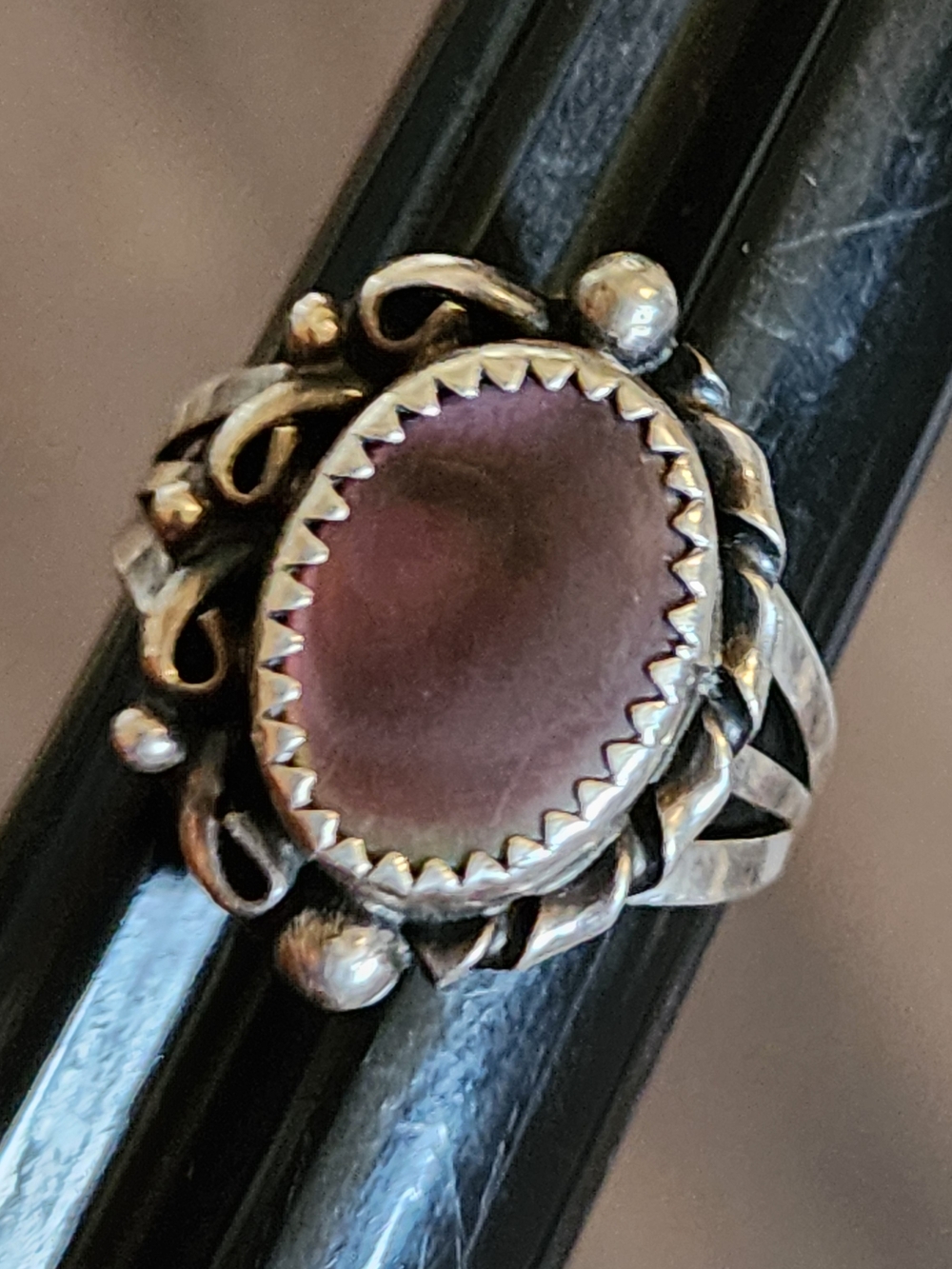 Vintage Sterling Silver Ring Native American Navajo Jewelry Sz 8.5 Artist Signed